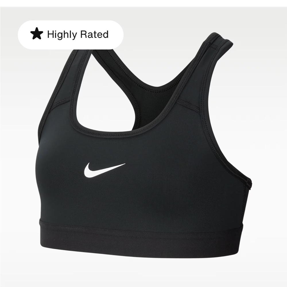 Nike classic Women's Black/White Sports Bra, athleisure, active, running
